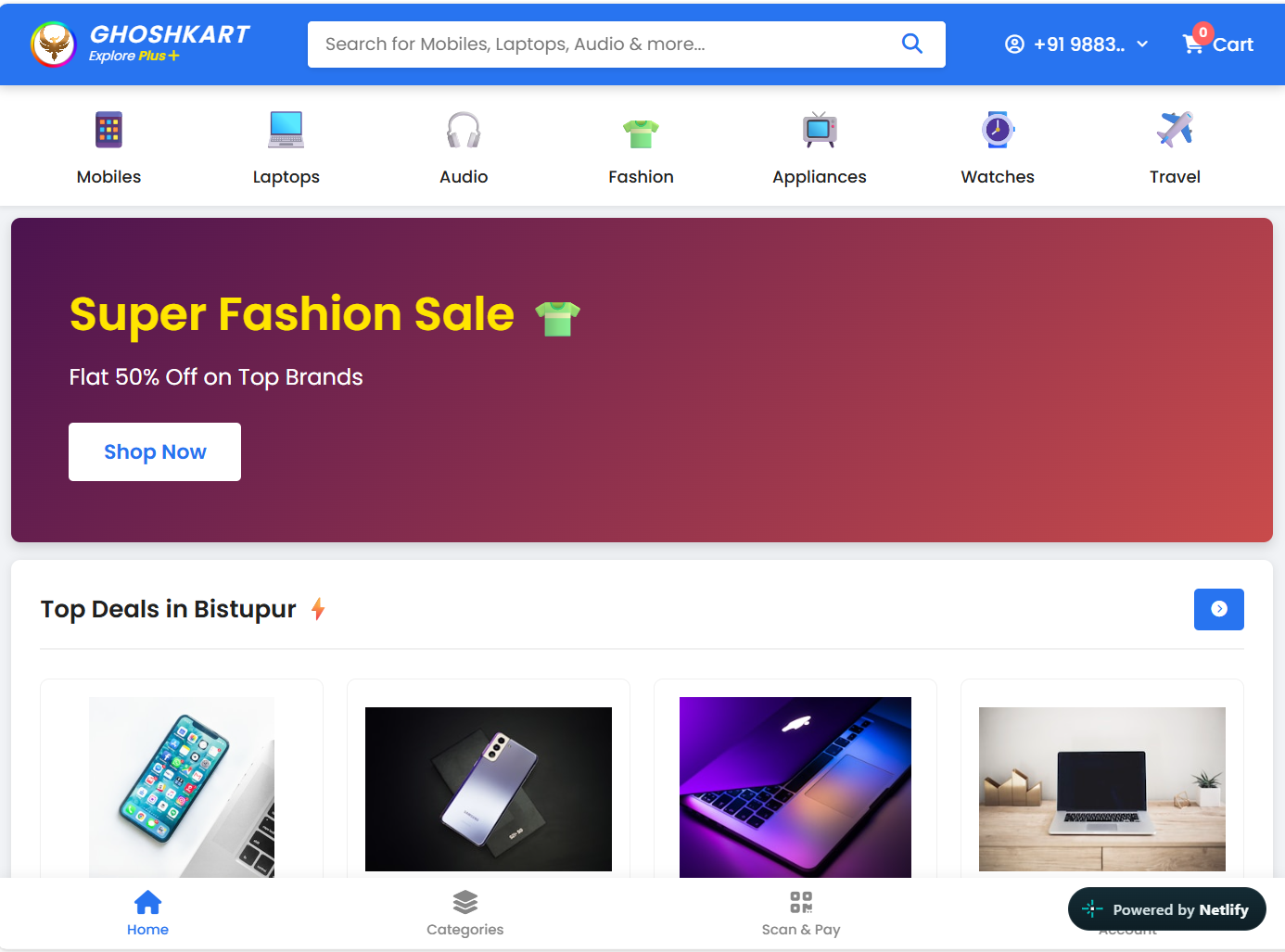 GhoshKart — online shopping website