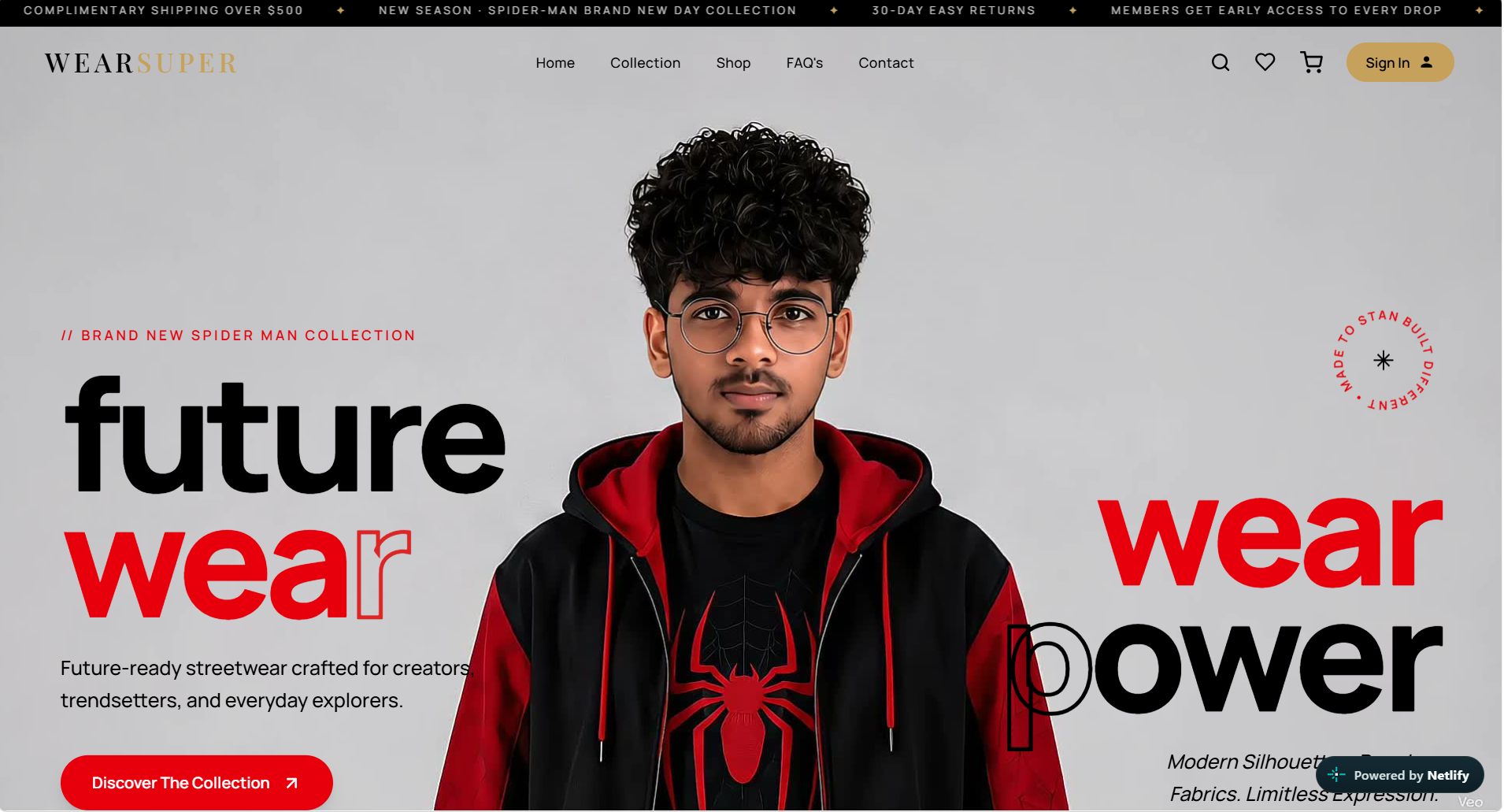 WEARSUPER — MERN streetwear store